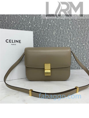 Celine Medium Classic Bag in Box Calfskin 8007 Khaki Grey 2020 (Top quality)