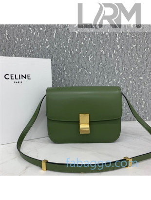 Celine Medium Classic Bag in Box Calfskin 8007 Bright Green 2020 (Top quality)