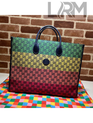 Gucci GG Multicolour Canvas Large Tote Bag ‎659980 Multico 2021