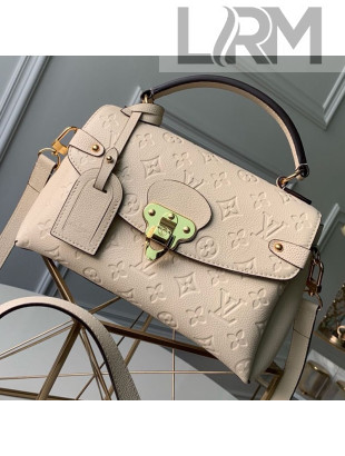 Louis Vuitton Monogram Leather Georges BB Top Handle Bag M53941 Cream White 2109