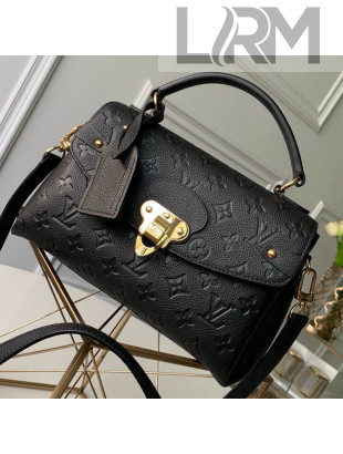 Louis Vuitton Monogram Leather Georges BB Top Handle Bag M53941 Black 2109
