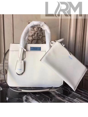 Prada Dual Calf Leather Bag 1BA178 White 2018