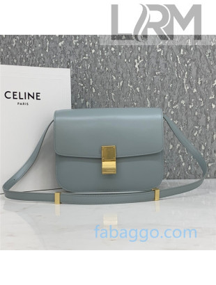 Celine Medium Classic Bag in Box Calfskin 8007 Pale Grey 2020 (Top quality)