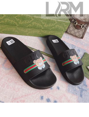 Kai x Gucci Flat Slide Sandal Black 2021 04