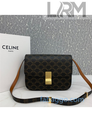 Celine Medium Classic Bag in Triomphe Canvas 8007 2020 (Top quality)