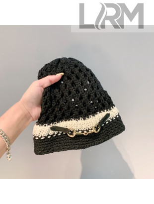 Gucci Crochet Knit Hat Black 2021 1105122