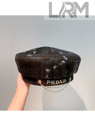 Prada Beret Hat Black 2021 1105118