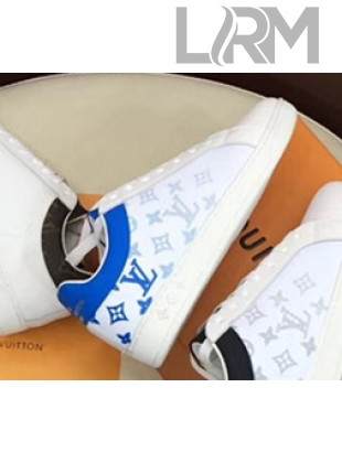 Louis Vuitton Luxembourg Monogram Leather Sneakers Blue 2019 (For Women and Men)