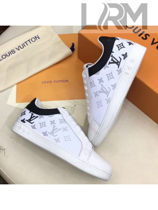 Louis Vuitton Luxembourg Monogram Leather Sneakers Black 2019 (For Women and Men)
