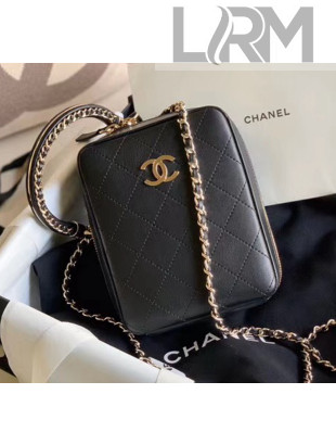 Chanel Quilting Leather Camera Bag With Chain Black 2020