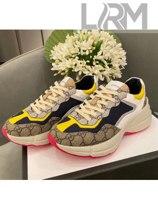 Gucci Rhyton GG Supreme Multicolor Sneakers Yellow 2020