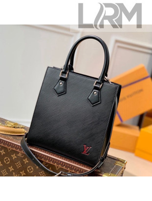 Louis Vuitton Petit Sac Plat Bag in Epi Leather M58660 Black 2021