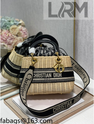 Dior Lady Dior Wicker Basket Bag Beige 2021