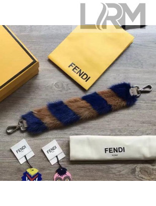 Fendi Strap You Tow-tone Mink Fur Short Strap Brown/Blue 2018