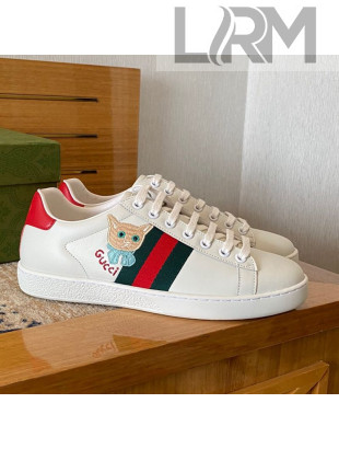 Gucci Ace Sneaker with Cat White 2021