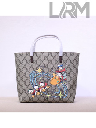 Gucci x Disney Donald Duck Children's GG Canvas Tote Bag ‎410812 Beige 2020