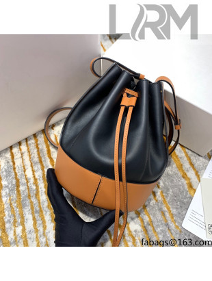 Loewe Small Balloon Bag in Nappa Calfskin Black/Brown 2021