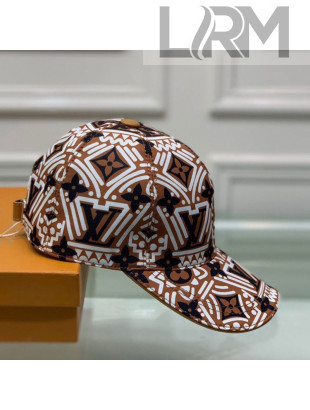 Louis Vuitton LV Crafty Baseball Hat Caramel Brown/White 2020