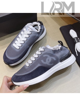 Chanel Denim Sneakers G37122 Gray 2021