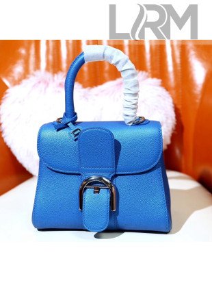 Delvaux Brillant Mini Rodéo in Grained Calfskin Bag Blue 2020