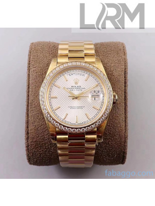 Rolex Datejust Watch 40mm With Crystal Gold/White 2020 Top Quality 