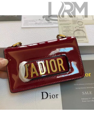Dior Mini J'adior Flap Bag In Metallic Mirror Calfskin Red Summer 2018