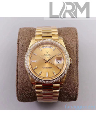 Rolex Datejust Watch 40mm With Crystal Gold 2020 Top Quality 
