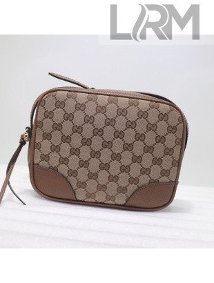 Gucci GG Canvas Camera Bag 387360 Brown Leather 2021