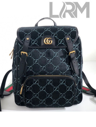 Gucci Small GG Velvet Backpack 574942 Black 2019