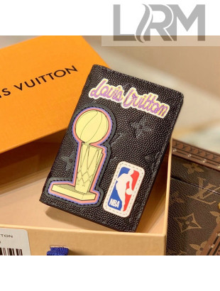 Louis Vuitton LV x NBA Pocket Organizer Wallet M80615 Black 2021