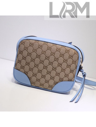 Gucci GG Canvas Camera Bag 387360 Blue 2021