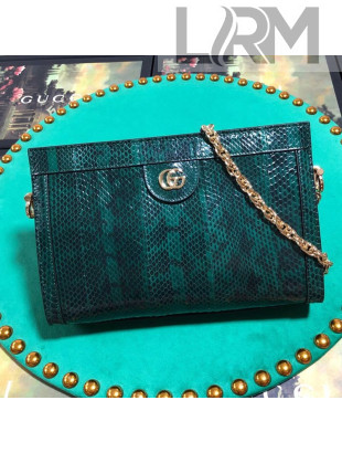 Gucci Ophidia Small Snakeskin Shoulder Bag 503877 Green 2019