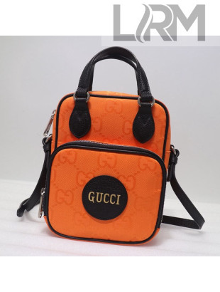 Gucci Off The Grid Shoulder Bag in Orange GG Nylon 625850 2020