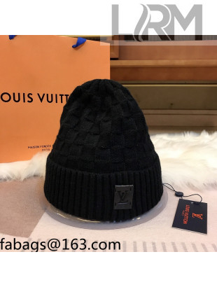 Louis Vuitton Patch Knit Hat Black 2021 110521