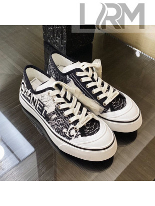 Chanel Canvas Sneakers G26250 Black/White 2020