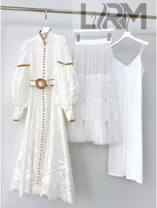 Zimmermann Dress Set ZD021918 White 2022