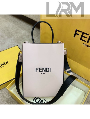 Fendi Pack Leather Small Shopping Bag Pink 2021