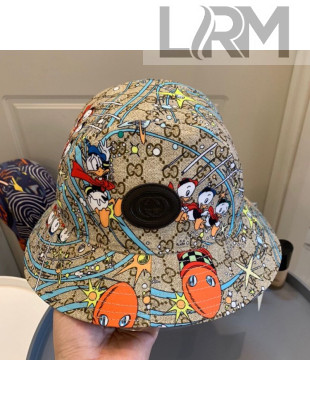 Gucci x Disney Donald Duck GG Canvas Bucket Hat Beige 2020