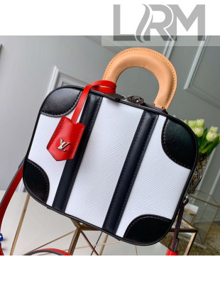 Louis Vuitton Mini Luggage Top Handle Bag in Epi Leather M44583 White 2019