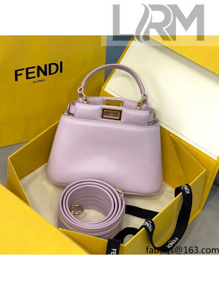 Fendi Iconic PEEKABOO XS Bag in Pink Lambskin 2021