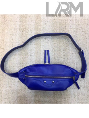 Balenciaga Leather Belt Bag Royal Blue