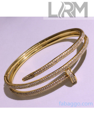 Cartier Juste un Clou Triple Crystal Bracelet Gold 2021