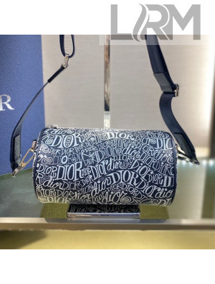 Dior x Shawn Men's Roller Messenger Bag Navy Blue 2021
