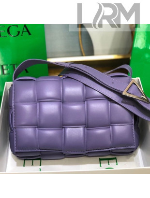 Bottega Veneta Padded Cassette Medium Crossbody Messenger Bag Purple 2021