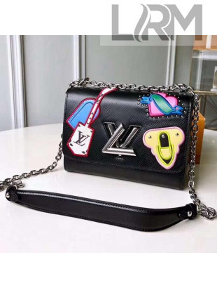 Louis Vuitton Epi Leather Travel Twist MM Bag M52487 Black 2019