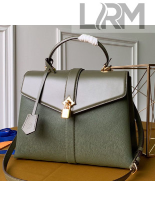 Louis Vuitton Padlock Rose des Vents MM Top Handle Bag M53819 Khaki Green 2019