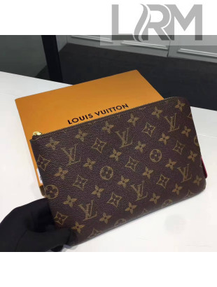 Louis Vuitton Etui Voyage Pouch PM Monogram Canvas Rosy Inside
