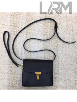 Balenciaga Leather Clutch Bag With Chain Black 2018