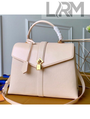 Louis Vuitton Padlock Rose des Vents MM Top Handle Bag M53815 Cream White 2019