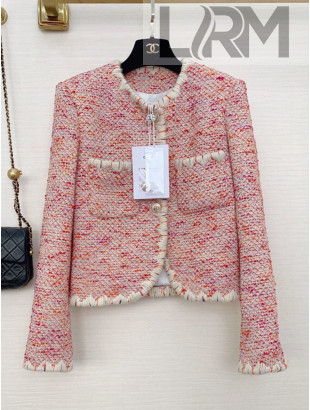 Chanel Tweed Jacket CHJ021923 Pink 2022